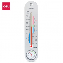 deli得力9013经典挂壁式温湿度计 温度计 湿度计