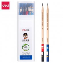 deli得力环保水性漆面书写铅笔 学生绘图铅笔58154 HB 36支装
