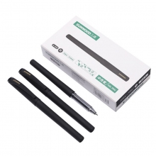 三木(SUNWOOD)G858 0.5mm黑色考试中性笔签字笔水笔 12支装