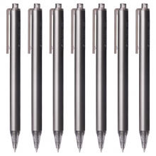 三木(SUNWOOD)MC6名匠系列 0.5mm黑色按动式高品质金属中性笔子弹头书写签字笔水笔 10...