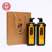 禅墨(1115-1)檀香木盒 2瓶(含礼品袋)