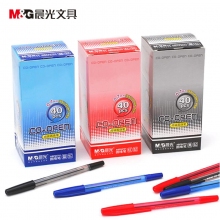 晨光(M&G)ABP64701 0.7mm黑色蓝色红色尚诚创意雾杆先锋圆珠笔 学生办公油笔原子笔 4...