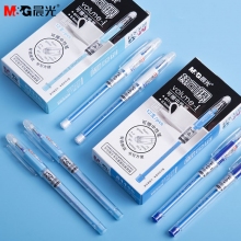 晨光(M&G)AKP61115 0.5mm黑蓝晶蓝色中性笔 热可擦子弹头签字笔水笔 配套AKR67K...