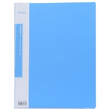 三木(SUNWOOD)LFE65P蓝色经济型单强力夹 斜插袋内袋单夹文件夹