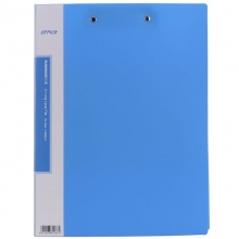 三木(SUNWOOD)LFE68L/H 蓝色经济型长押夹+板夹 双夹双强力夹文件夹