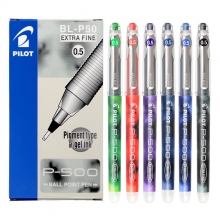 日本百乐(PILOT)BL-P50(P500) 0.5mm针管笔水笔中性笔签字笔啫喱笔 12支装