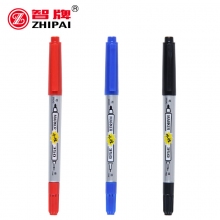 智牌(ZHI PAI)ZP-350水性小双头速干记号笔 maker水性油墨可擦记号笔 10支装