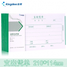 金蝶(kingdee)SS210114D支出凭单 210*114mm通用版支出凭单 10本/包