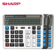 夏普(SHARP)EL-2135 Plus大号电脑按键计算器 12位银行财务大屏大按键计算机