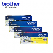 兄弟(Brother)TN-283BK/C /M/Y标准容量黑青蓝品红色墨粉盒粉仓