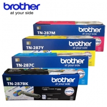 兄弟(Brother)TN-287BK/C /M/Y高容量黑青蓝品红色墨粉盒粉仓