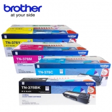 兄弟(Brother)TN-378BK/C /M/Y超高容量黑蓝品红黄色墨粉盒粉仓