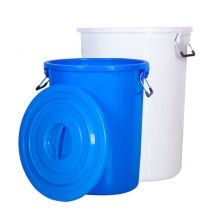 加厚塑料水桶带盖圆桶储水桶白色家用特大容量酵素桶发酵桶垃圾桶
