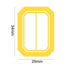 25mm*34mm 黄色单线书标