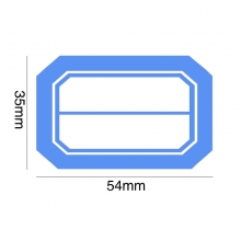 35mm*54mm 蓝色 单线中号书标贴