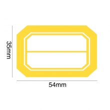 35mm*54mm 黄色 单线中号书标贴