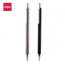 得力S711 0.5mm金属活动铅笔 拉丝笔杆自动铅笔 24支装