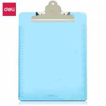 deli得力9252 A4透明塑料板夹 书写板夹/垫板夹【蝴蝶夹具】