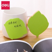 deli得力7748可爱创意造型荧光记事贴/便利贴/标签纸/便签纸/百事贴 12本装
