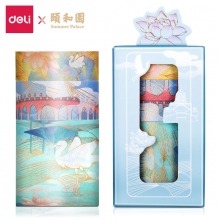 deli得力HZ045颐和园主题和纸胶带 古风口红贴纸手账素材 一路连科 3卷套装