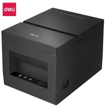 deli得力DL-801PS 80mm/3寸条形码二维码热敏票据小票打印机 外卖订单收银打印机 US...