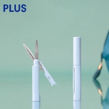 日本plus普乐士SC-100PF便携式twiggy新迷你短版笔形剪刀 手帐手工DIY美工折叠学生剪...