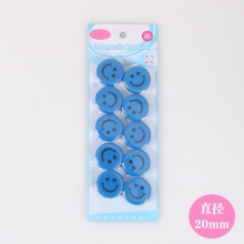 20mm蓝色笑脸