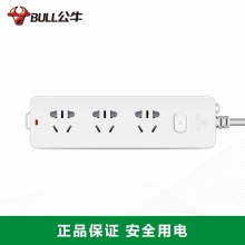 公牛(BULL)GN-212 3孔位1.8米/3米新国标电源插座转换器 接线板插线板拖线板