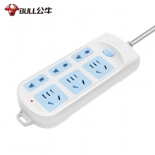 公牛(BULL)GN-609 6孔6位全长3米/5米总控开关新国标插座电源插座转换器