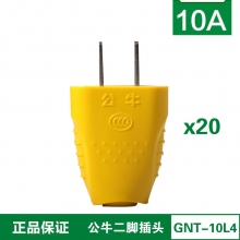 单相二极10A插头(摔不烂材质) 20支装