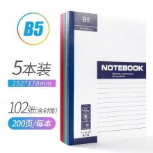 B5-100页 5本装