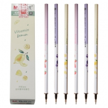 晨光(M&G)4367黑色0.38mm中性笔芯 全针管学生签字笔替芯 果然系列水笔芯 20支装