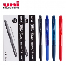 日本三菱(Uni)UMN-155 k6版按动中性笔0.38mm 0.5mm学生考试笔耐水耐晒啫喱笔 ...