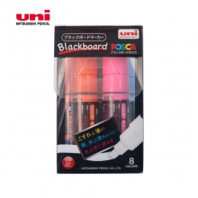 日本三菱(Uni)POSCA PCE-250-8K 8C 8色(太字8.0mm)马克笔套装彩色记号笔...