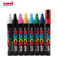 日本三菱(Uni)POSCA PC-5M 7色/8色/15色(圆头1.8-2.5mm)水溶性彩色记号...
