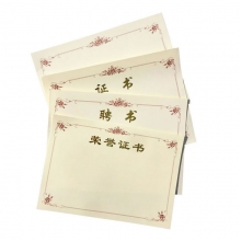 808A 合上B5荣誉证书替芯(5张)