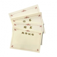 812A 合上A5荣誉证书替芯(5张)