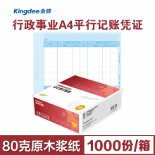 金蝶(kingdee)KP-J109(xzsy)双分录行政事业A4平行记账凭证 297*210mm记...