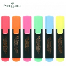 德国辉柏嘉(Faber-castell)1548系列荧光笔 彩色重点标记笔 醒目记号笔 10支装
