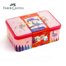 德国辉柏嘉(Faber-castell)155098 40色可水洗软头儿童画画可拼砌音乐盒铁盒装水彩...