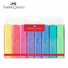 德国辉柏嘉(Faber-castell)154609 糖果系列8色荧光笔 彩色手账笔 重点标记笔 醒...