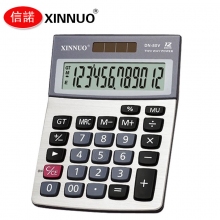 信诺(XINNUO)DN-80V小型太阳能计算机 12位迷你桌面财务会计办公计算器