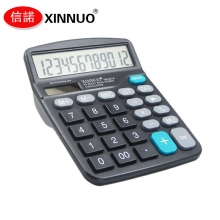 信诺(XINNUO)DN-837A 12位数特大字计算机 小型桌面型太阳能计算器