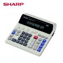 夏普(SHARP)CS-2122H LED液晶荧光屏计算机 银行翻打电脑按键插电计算器