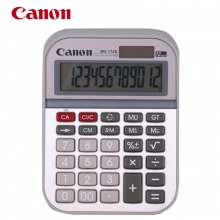 佳能(canon)WS-112G大屏大按键办公用台式太阳能财务会计理财金属面板计算器