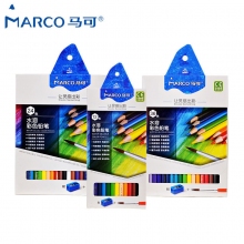 马可(MARCO)D4320水溶性彩色铅笔12色/24色/36色/48色/72色学生儿童手绘美术素描...