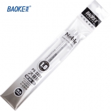 宝克(BAOKE)PS2220 1.0mm黑色大容量中性笔笔芯水笔签字笔替芯 12支装
