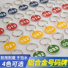 铝合金手牌挂牌 金属号码牌 桑拿游泳浴室数字编号牌 储物寄存包柜牌
