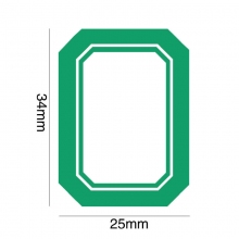 25mm*34mm 绿色空白书标