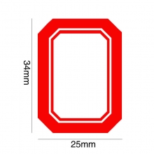 25mm*34mm 红色空白书标